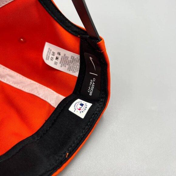 Baltimore Orioles Hat Men Black Orange Nike Dri-Fit Classic99 Snap Back Cap - Picture 7 of 8